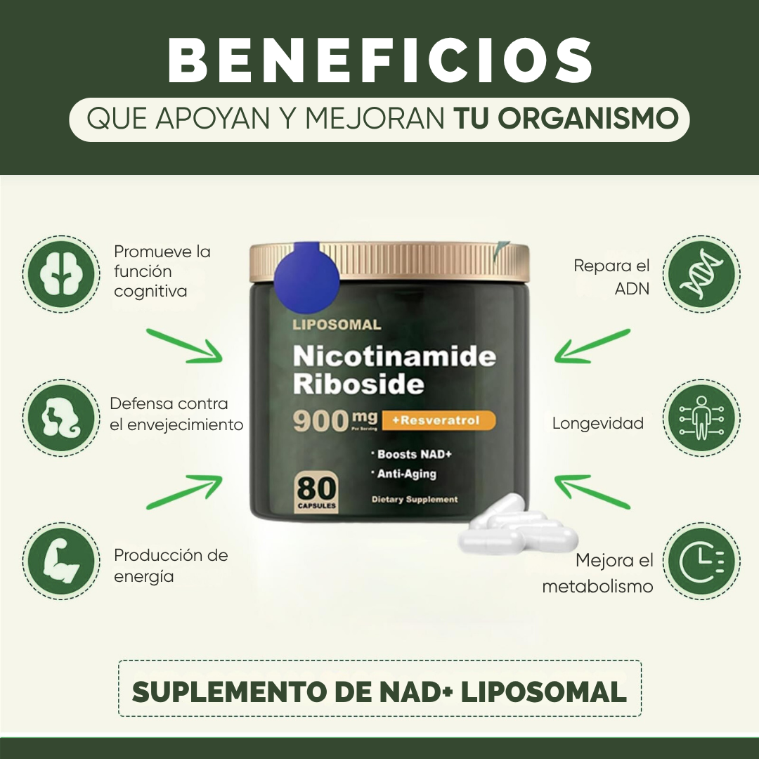 Miniatura 4 de NICOTINAMIDE RIBOSIDE + RESVERATROL